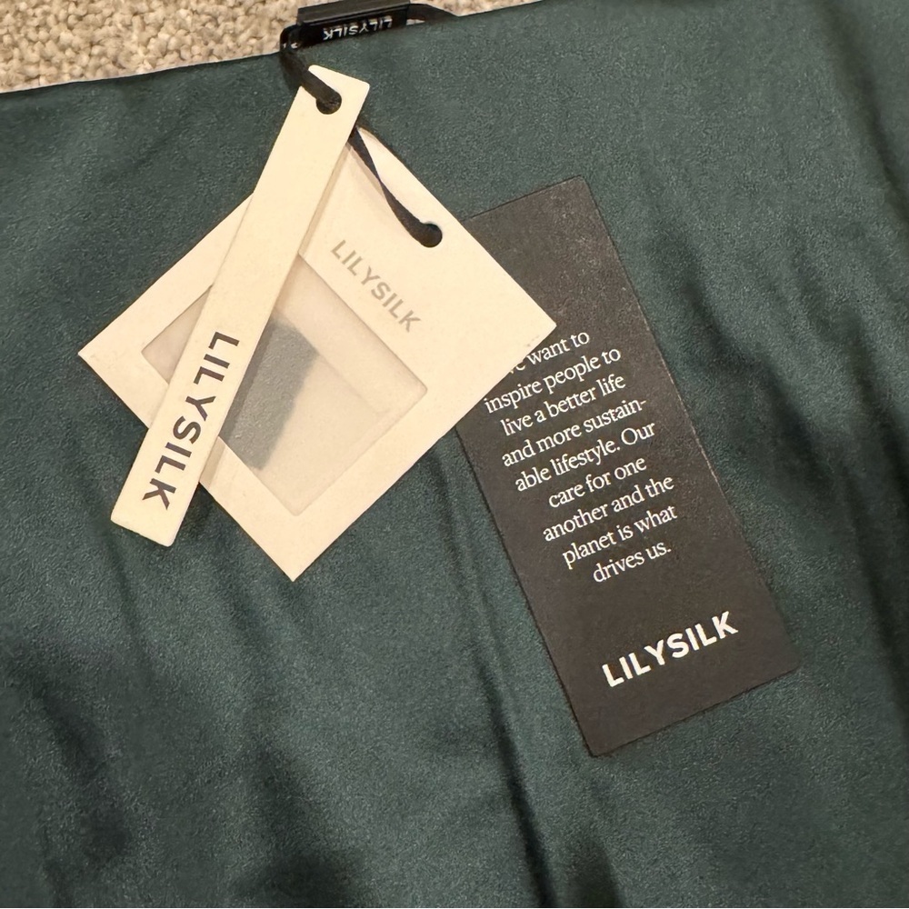 Lilysilk NWT 100% Mulberry Silk Maxi Skirt Green Size 28 US 6-8 - Picture 6 of 10